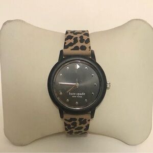 🌹🍃New KATE SPADE ♠️ New York Morning Side Brown/Black Leopard Watch-SUPER RARE!